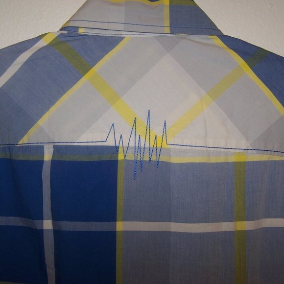 THE HUNDREDS PLAID CASUAL DRESS SHIRT S3556 - Picture 11 of 13